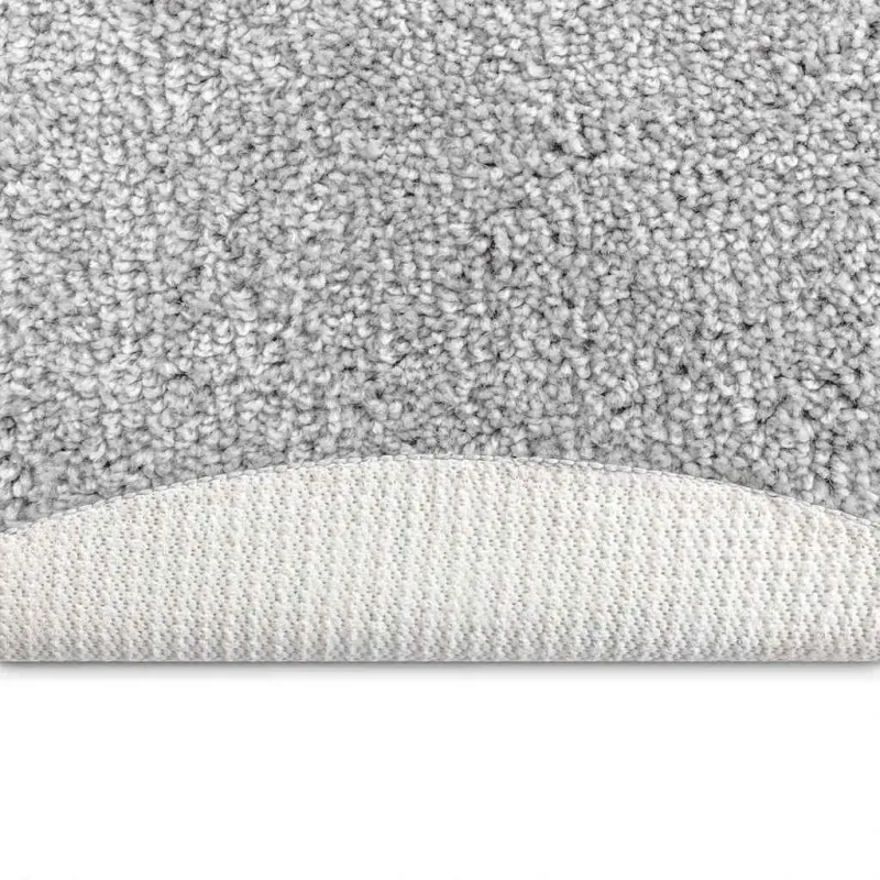 Neslystantis plaukuotas kilimas Pilka 120 x 120 cm PP