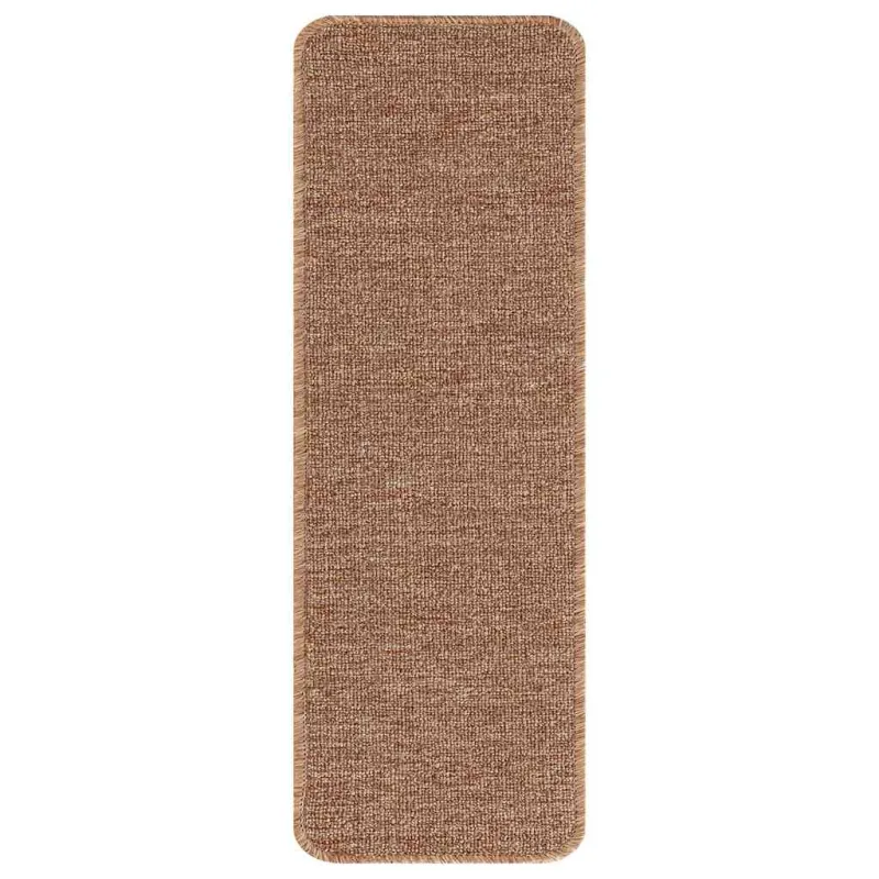 Slydimui atsparūs laiptų kilimėliai 15 pcs Geltona 60 x 25 cm