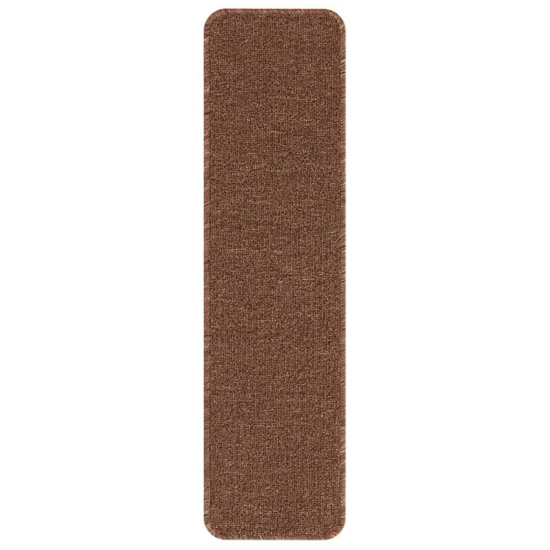 Slydimui atsparūs laiptų kilimėliai 15 pcs Geltona 75 x 20 cm