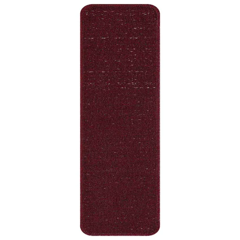 Slydimui atsparūs laiptų kilimėliai 15 pcs Vyšninė 60 x 25 cm