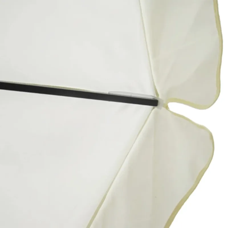 Skėtis nuo saulės, baltos spalvos, 500cm, aliuminis