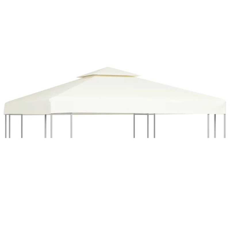Atsarginis pavėsinės uždangalas, 310g/m², kreminė balta, 3x3m