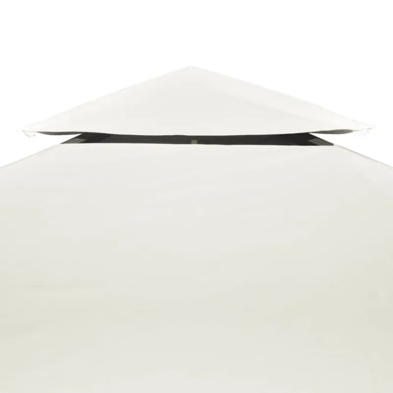 Atsarginis pavėsinės uždangalas, 310g/m², kreminė balta, 3x3m