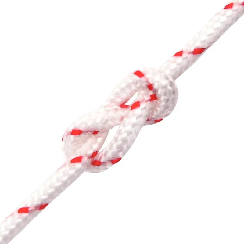 Pull Starter Cord Balta ir Raudona Ø4 mm 10 m Nailonas