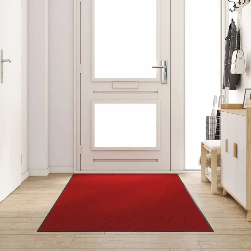 Durų kilimėlis Raudona ir Juoda 120 x 250 cm 100% poliamidas