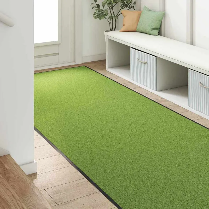 Durų kilimėlis Žalia ir juoda 120 x 250 cm Poliamidas ir PVC