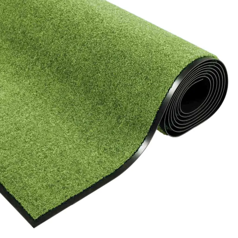Durų kilimėlis Žalia ir juoda 120 x 300 cm Poliamidas ir PVC
