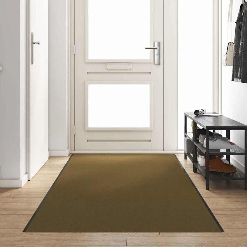 Durų kilimėlis Ruda ir juoda 120 x 400 cm 100% poliamidas