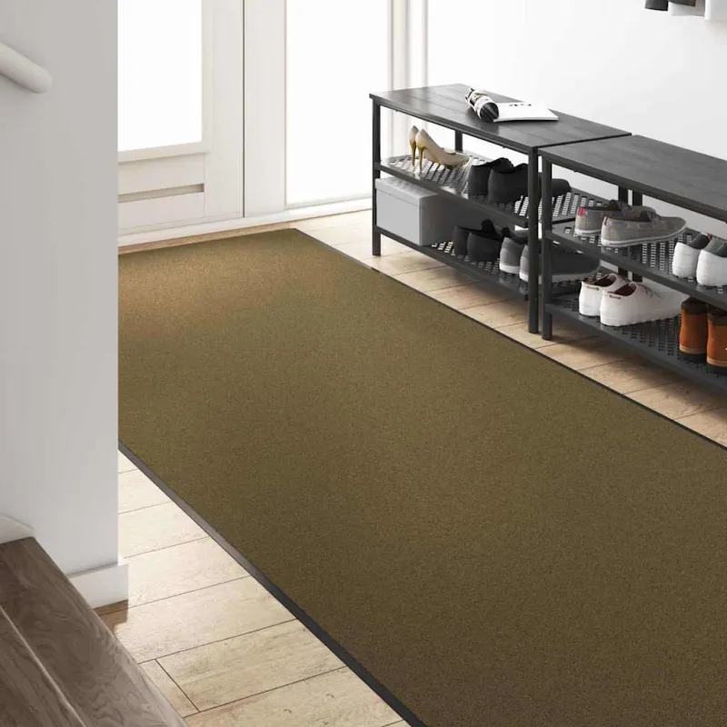 Durų kilimėlis Ruda ir juoda 120 x 400 cm 100% poliamidas