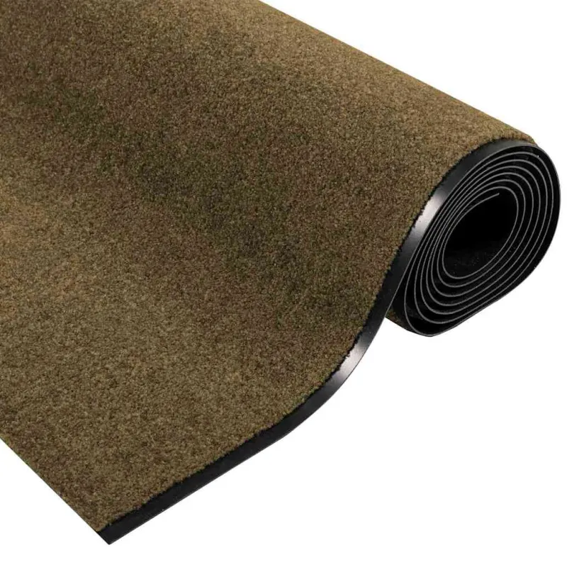 Durų kilimėlis Ruda ir juoda 120 x 400 cm 100% poliamidas