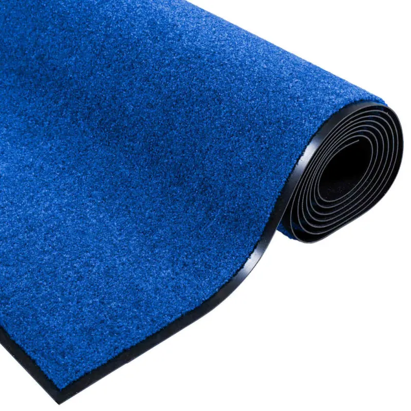 Durų kilimėlis Mėlyna ir juoda 120 x 250 cm 100% poliamidas