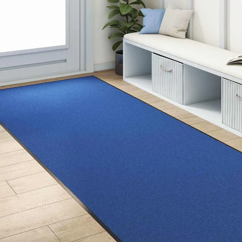Durų kilimėlis Mėlyna ir juoda 120 x 300 cm 100% poliamidas