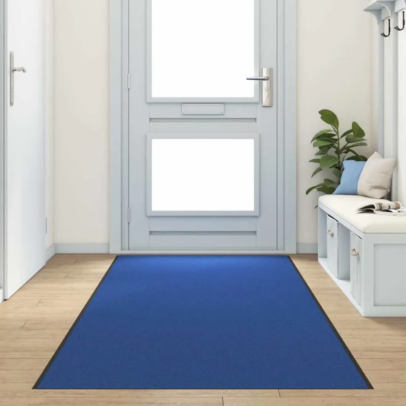Durų kilimėlis Mėlyna ir juoda 120 x 400 cm 100% poliamidas