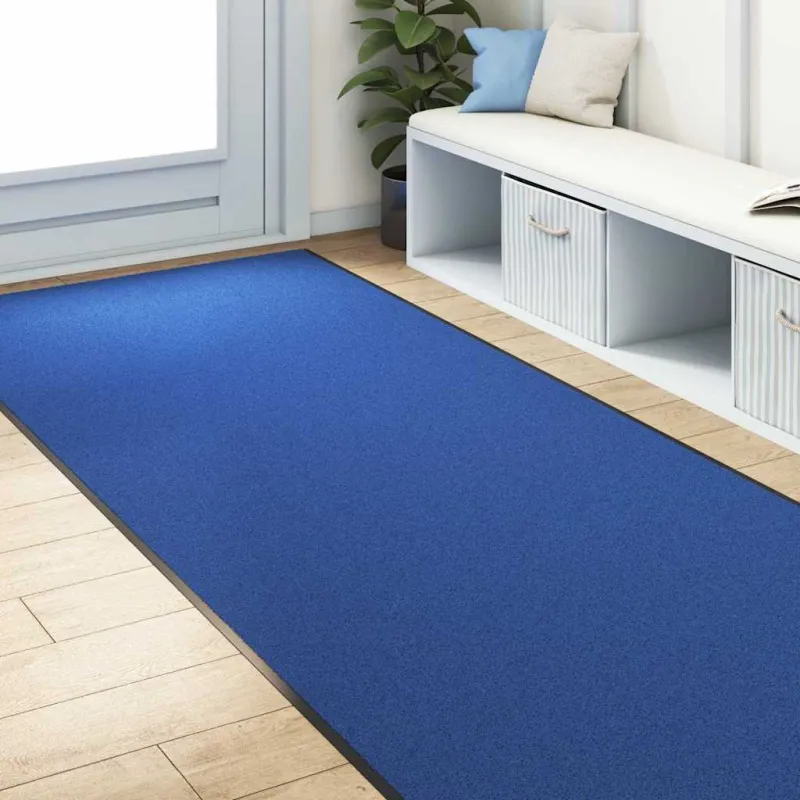 Durų kilimėlis Mėlyna ir juoda 120 x 400 cm 100% poliamidas