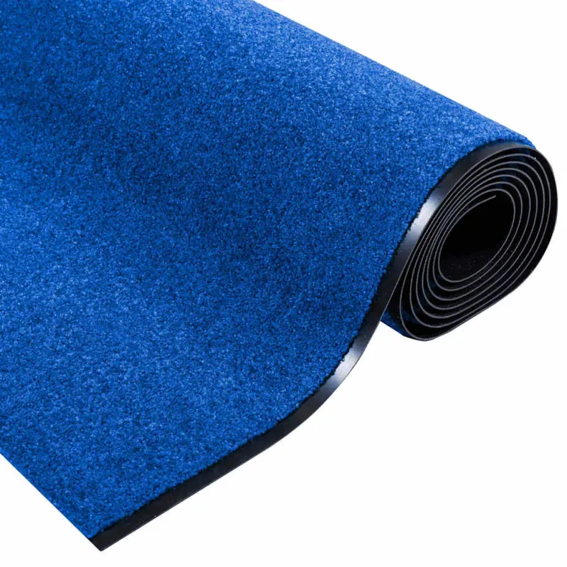 Durų kilimėlis Mėlyna ir juoda 120 x 400 cm 100% poliamidas