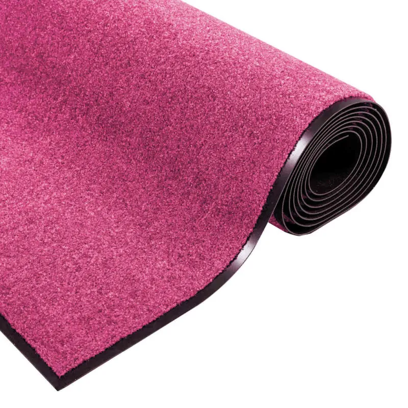 Durų kilimėlis Rožinė ir Juoda 120 x 250 cm 100% poliamidas