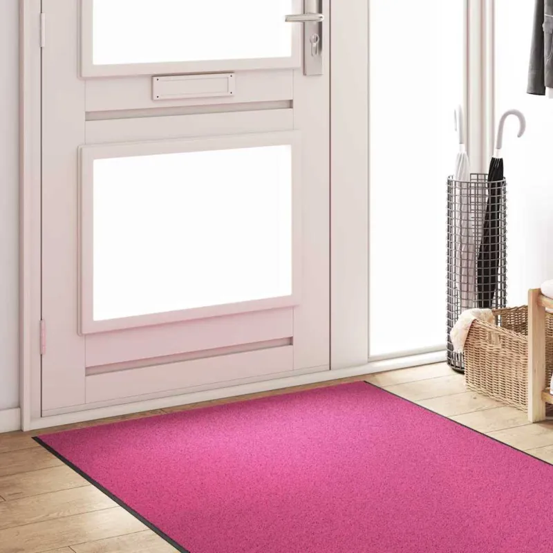 Durų kilimėlis Rožinė ir Juoda 120 x 400 cm Poliamidas ir PVC
