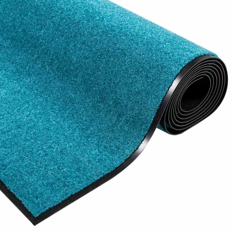 Durų kilimėlis Cianas ir Juodas 120 x 250 cm Poliamidas ir PVC
