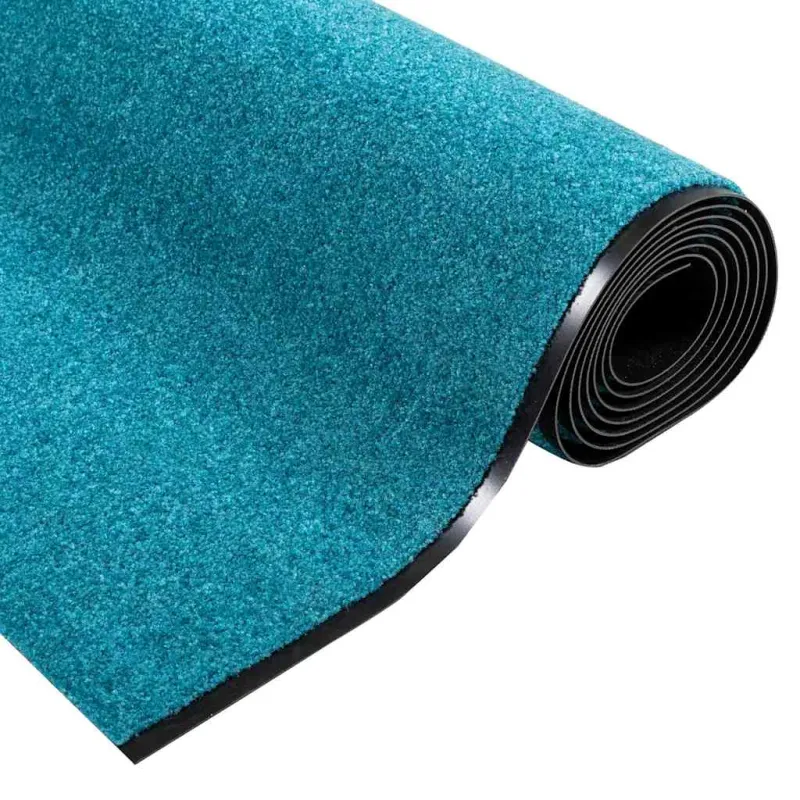Durų kilimėlis Cianas ir Juodas 120 x 350 cm 100% poliamidas