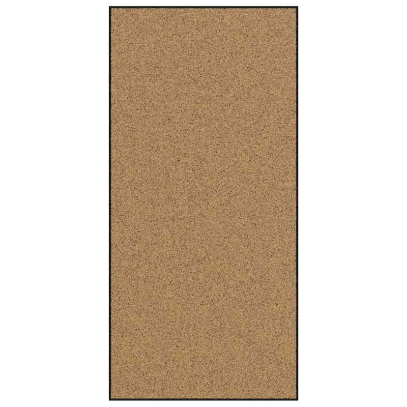 Durų kilimėlis Kremas ir juoda 120 x 250 cm Poliamidas ir PVC