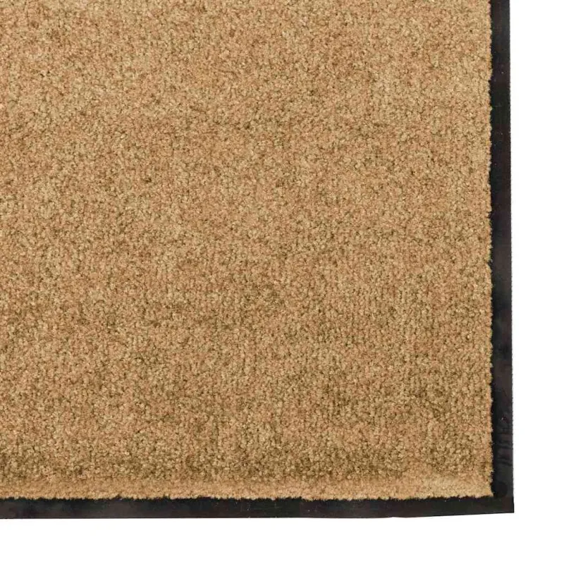 Durų kilimėlis Kremas ir juoda 120 x 300 cm Poliamidas ir PVC