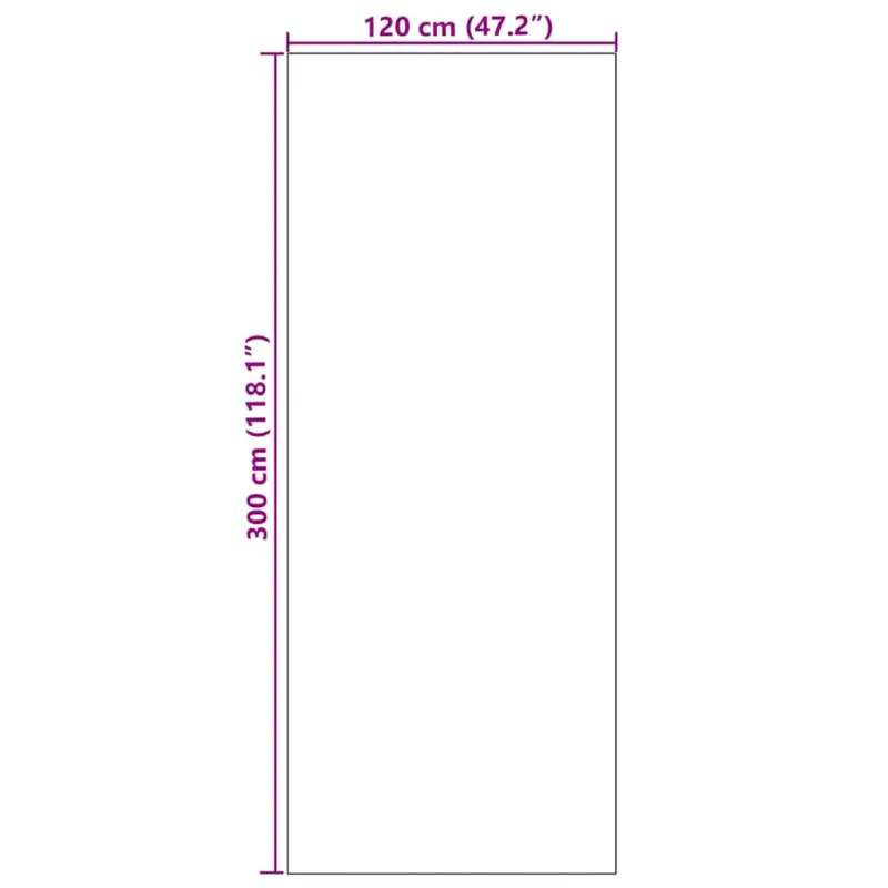 Durų kilimėlis Kremas ir juoda 120 x 300 cm Poliamidas ir PVC