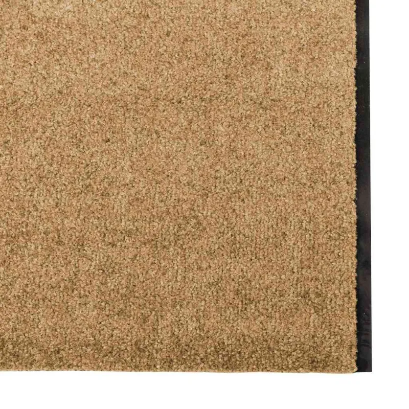 Durų kilimėlis Kremas ir juoda 120 x 350 cm Poliamidas ir PVC