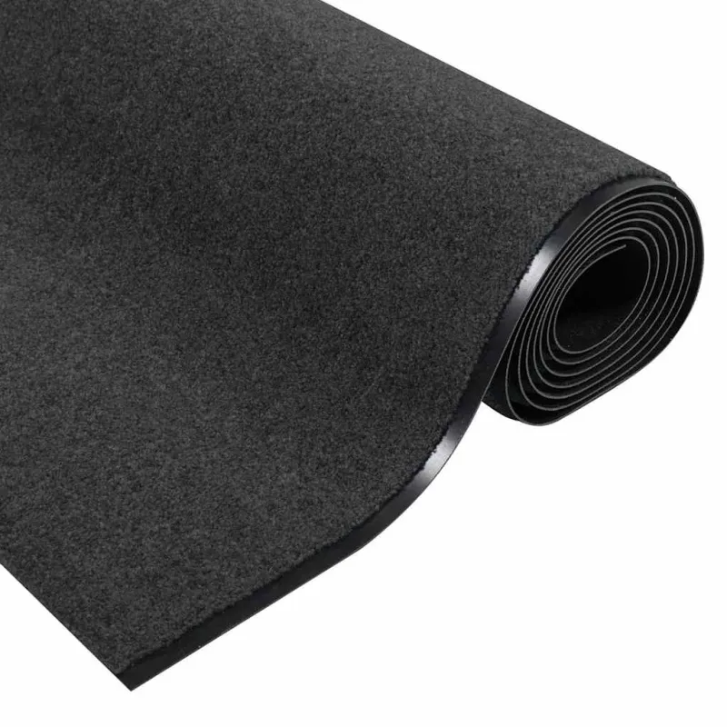 Durų kilimėlis Antracito ir juoda 120 x 350 cm 100% poliamidas