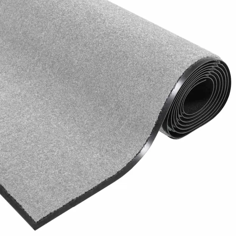 Durų kilimėlis Pilka ir juoda 90 x 150 cm 100% poliamidas