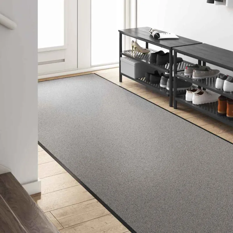 Durų kilimėlis Pilka ir juoda 120 x 250 cm 100% poliamidas