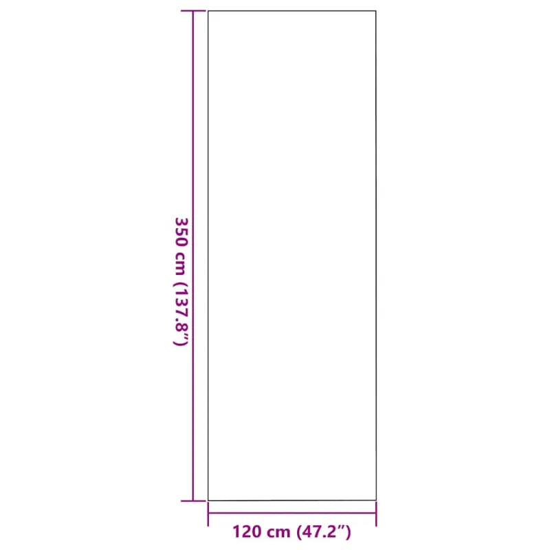 Durų kilimėlis Pilka ir juoda 120 x 350 cm 100% poliamidas