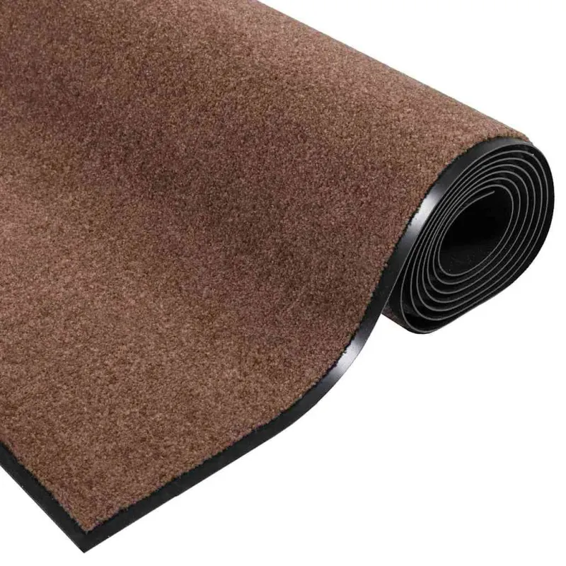 Durų kilimėlis Ruda ir juoda 120 x 250 cm 100% poliamidas