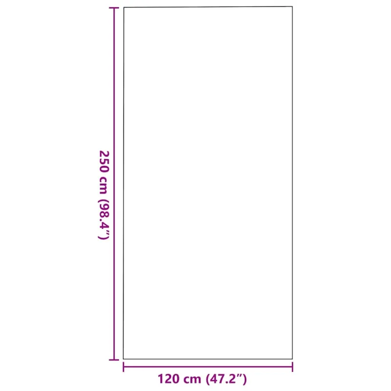 Durų kilimėlis Ruda ir juoda 120 x 250 cm 100% poliamidas