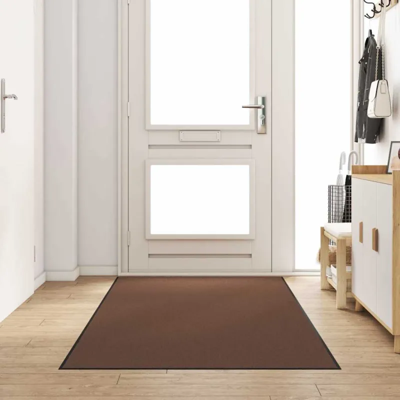 Durų kilimėlis Ruda ir juoda 120 x 300 cm 100% poliamidas