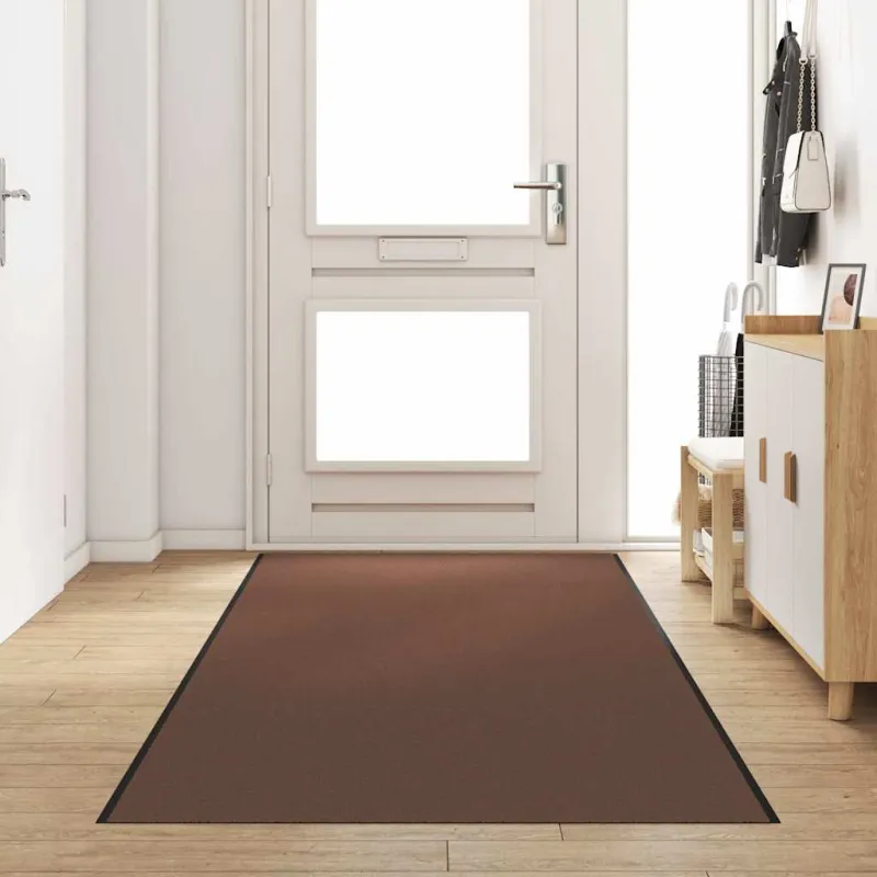 Durų kilimėlis Ruda ir juoda 120 x 350 cm 100% poliamidas