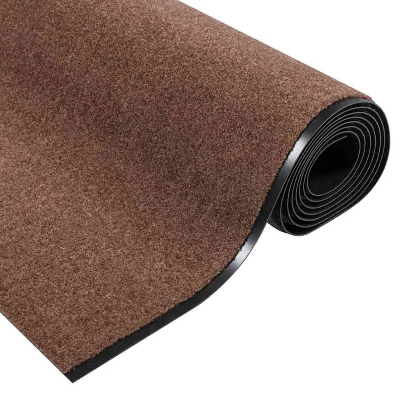 Durų kilimėlis Ruda ir juoda 120 x 350 cm 100% poliamidas