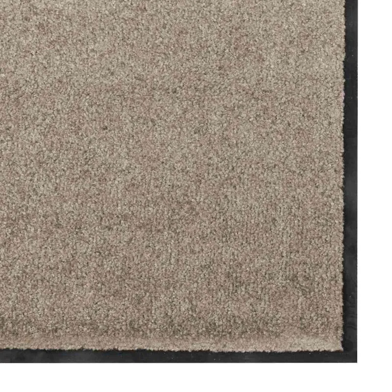 Durų kilimėlis Bežinė ir juoda 90 x 150 cm 100% poliamidas