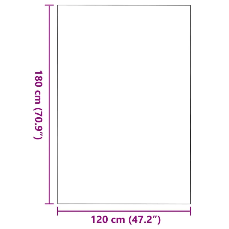 Durų kilimėlis Raudona ir Juoda 120 x 180 cm 100% poliamidas
