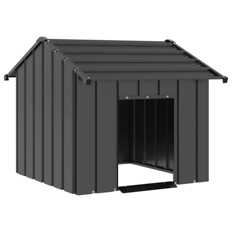 šunų namelis su stogu 85x107x81 cm cinkuoto plieno