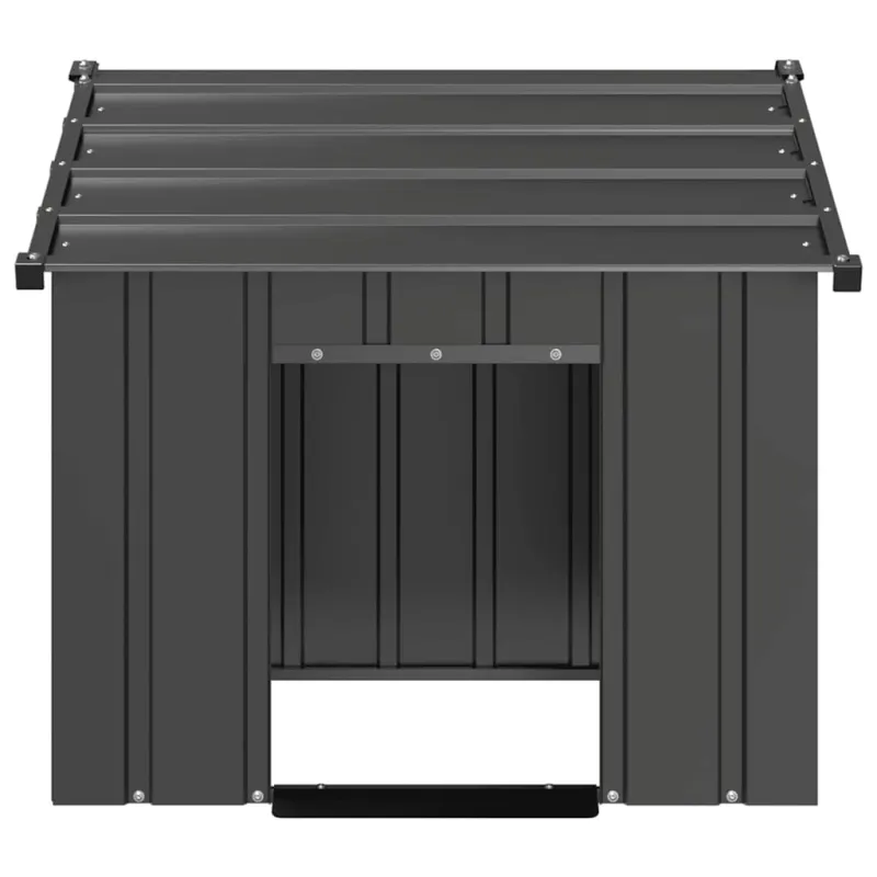 šunų namelis su stogu 85x107x81 cm cinkuoto plieno
