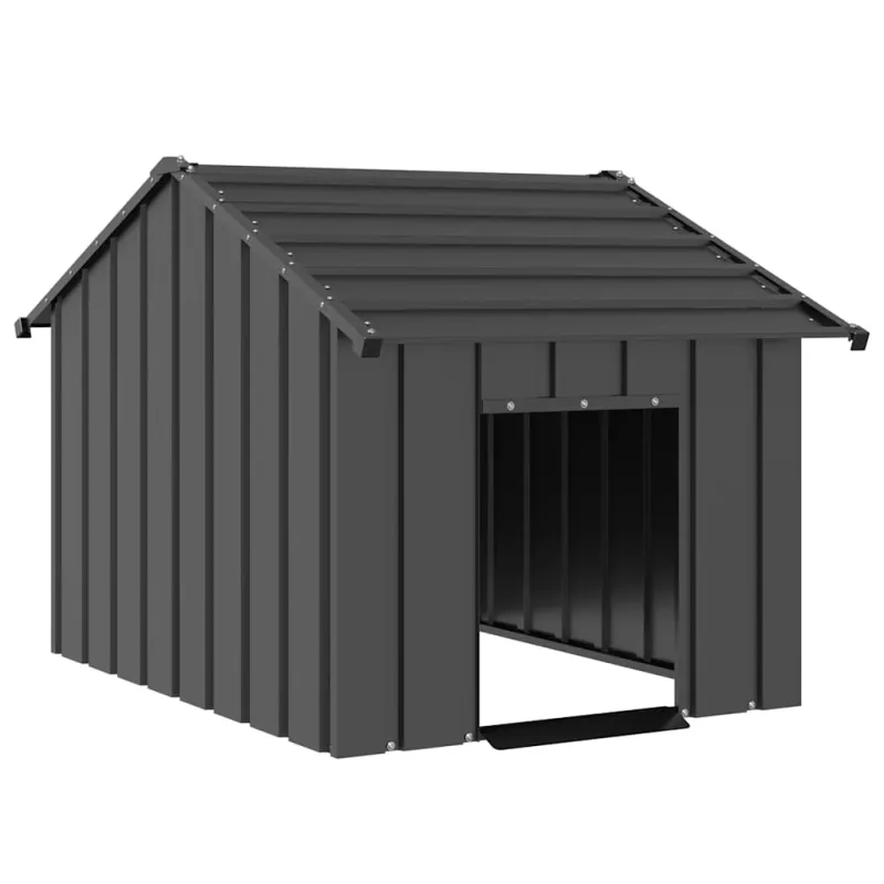 šunų namelis su stogu 83x130x85 cm cinkuoto plieno