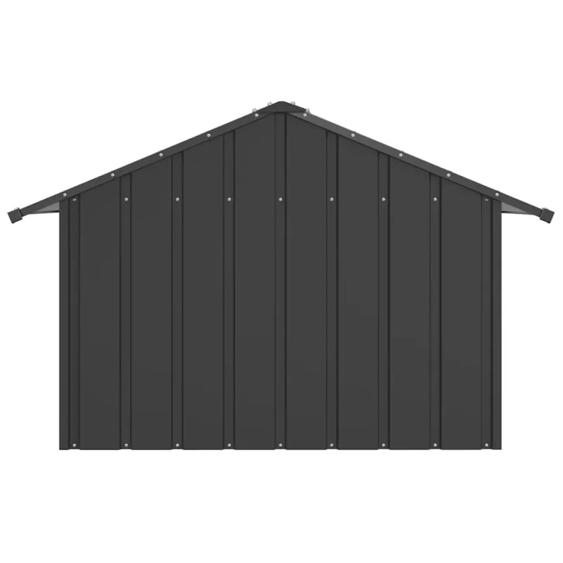 šunų namelis su stogu 83x130x85 cm cinkuoto plieno
