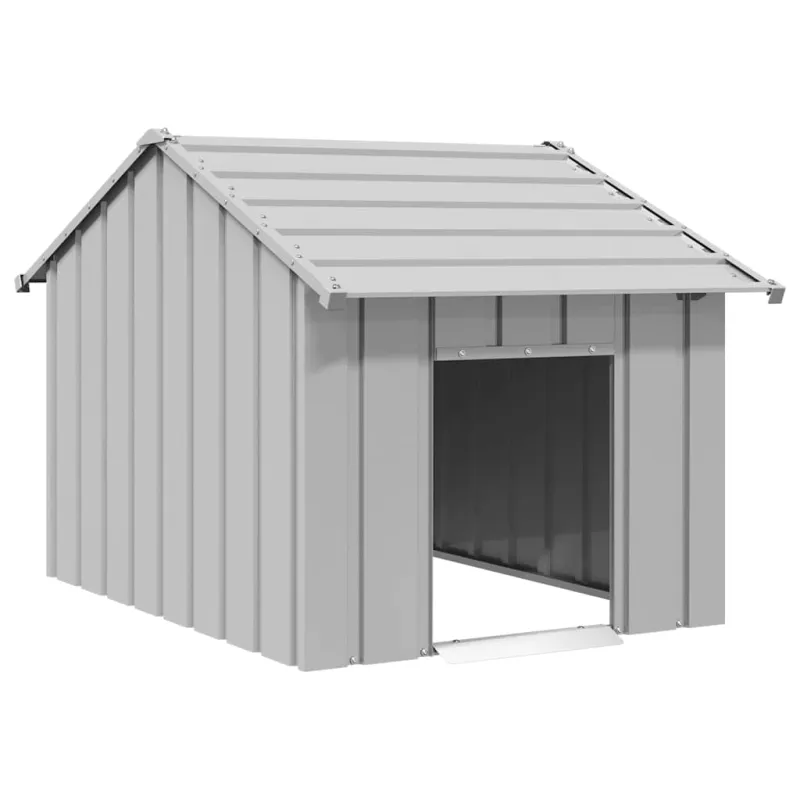 šunų namelis su stogu 83x130x85 cm cinkuoto plieno