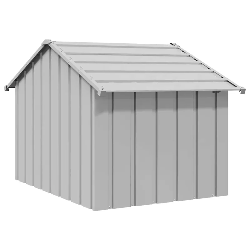šunų namelis su stogu 83x130x85 cm cinkuoto plieno