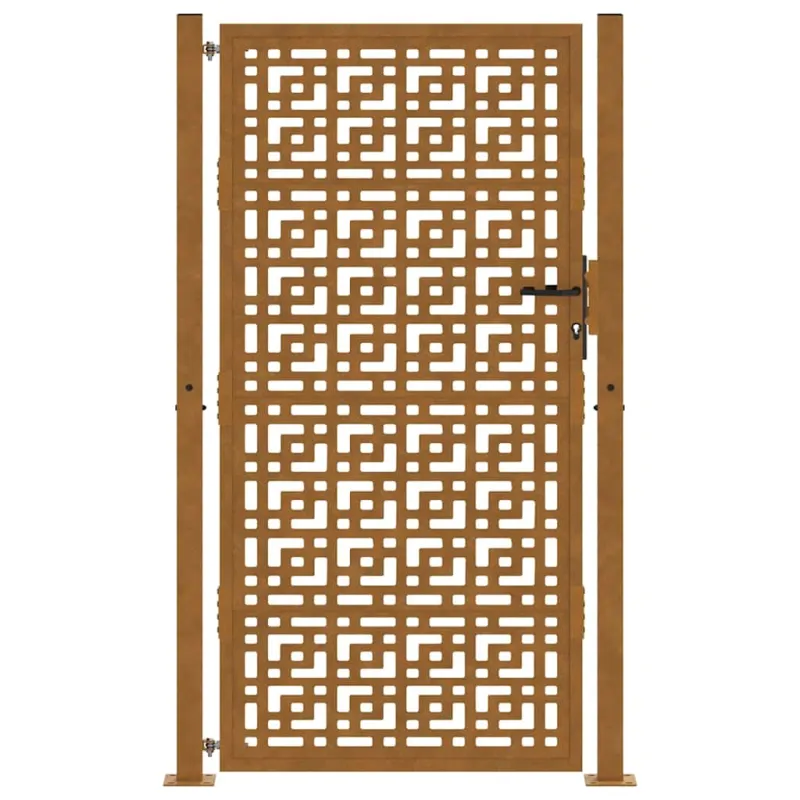 Sodo vartai, 100x175 cm, atsparūs oro sąlygoms, plienas, kryžiaus raštas