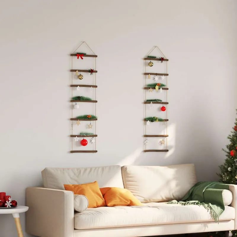 sienų dekoracijos kopėčios formos 2 vnt 30x100 cm