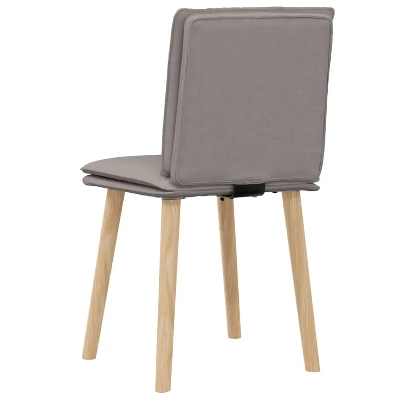 Valgomojo kėdės, 2vnt., taupe spalvos, audinys