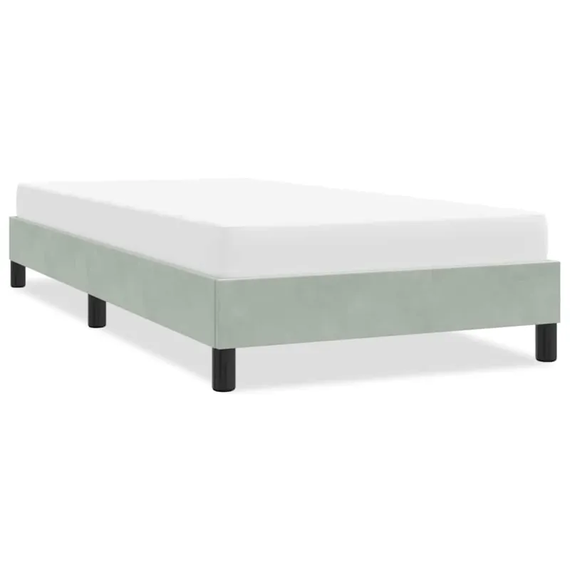 Lovos rėmas be čiužinio Šviesiai pilkas 80x210 cm Velvet