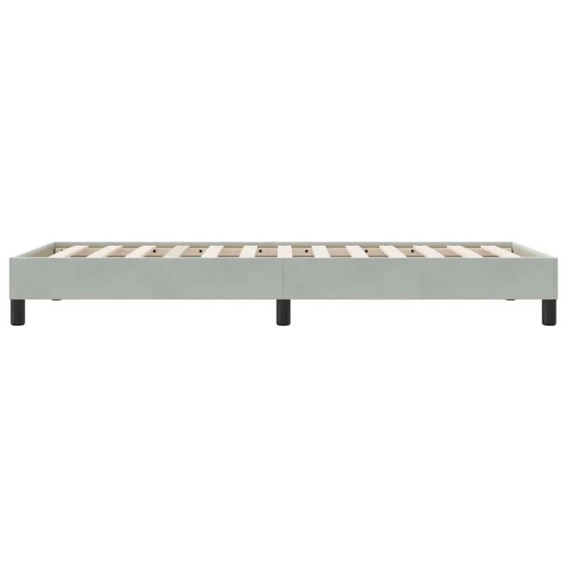 Lovos rėmas be čiužinio Šviesiai pilkas 80x210 cm Velvet