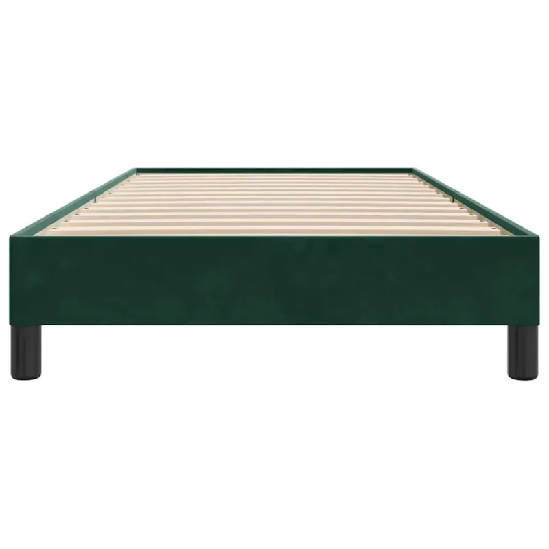 Lovos rėmas be čiužinio Tamsiai žalias 80x210 cm aksomas